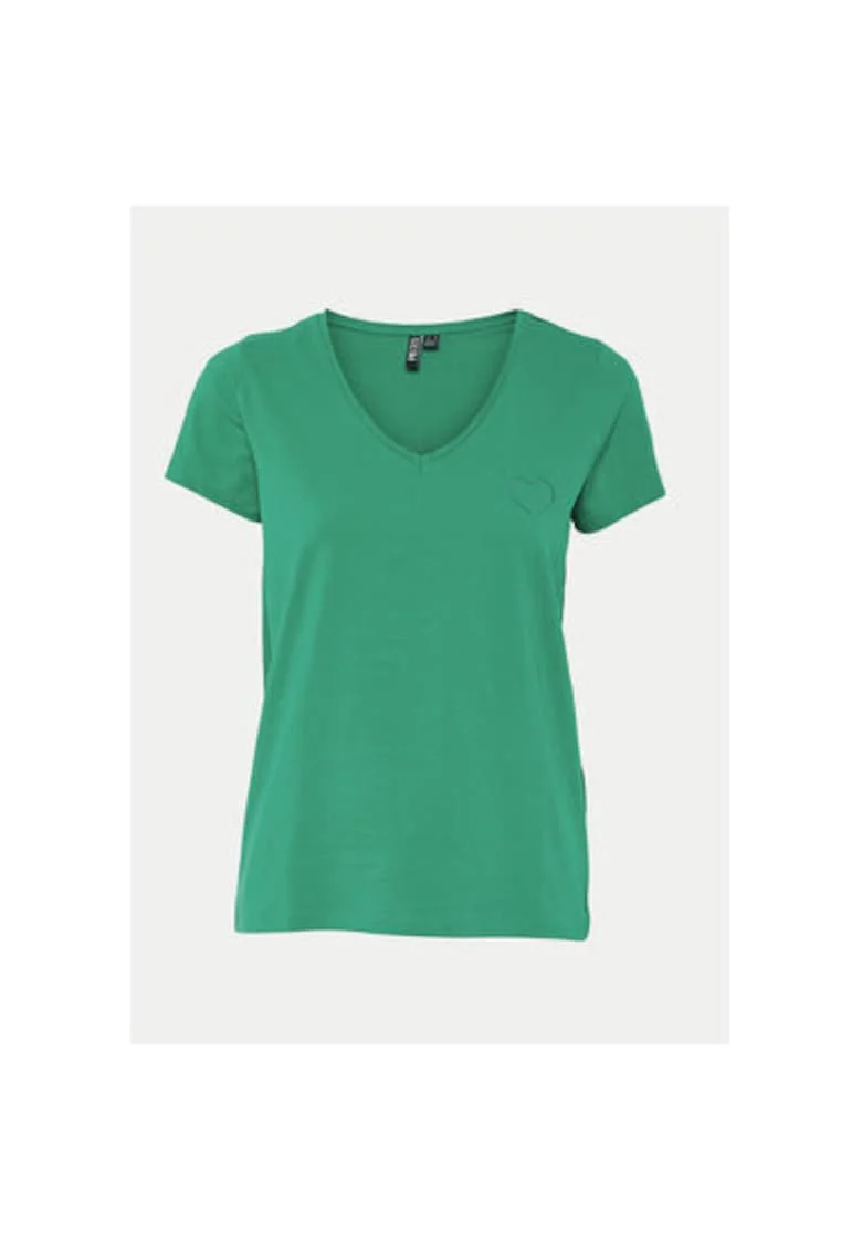 Tricou dama,  304915192, Bumbac, Verde, Verde