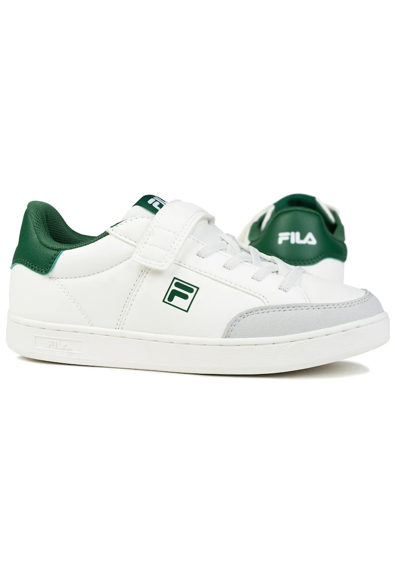 Pantofi copii  COURTBAY VELCRO KID, material sintetic, talpa din cauciuc, Alb/Verde