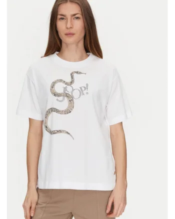 Tricou dama,  305183101, Bumbac, Alb, Alb