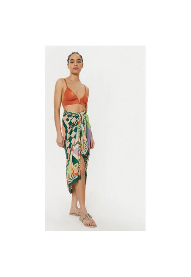 Pareo dama,  305166791, Viscoza, One Size INTL, Verde