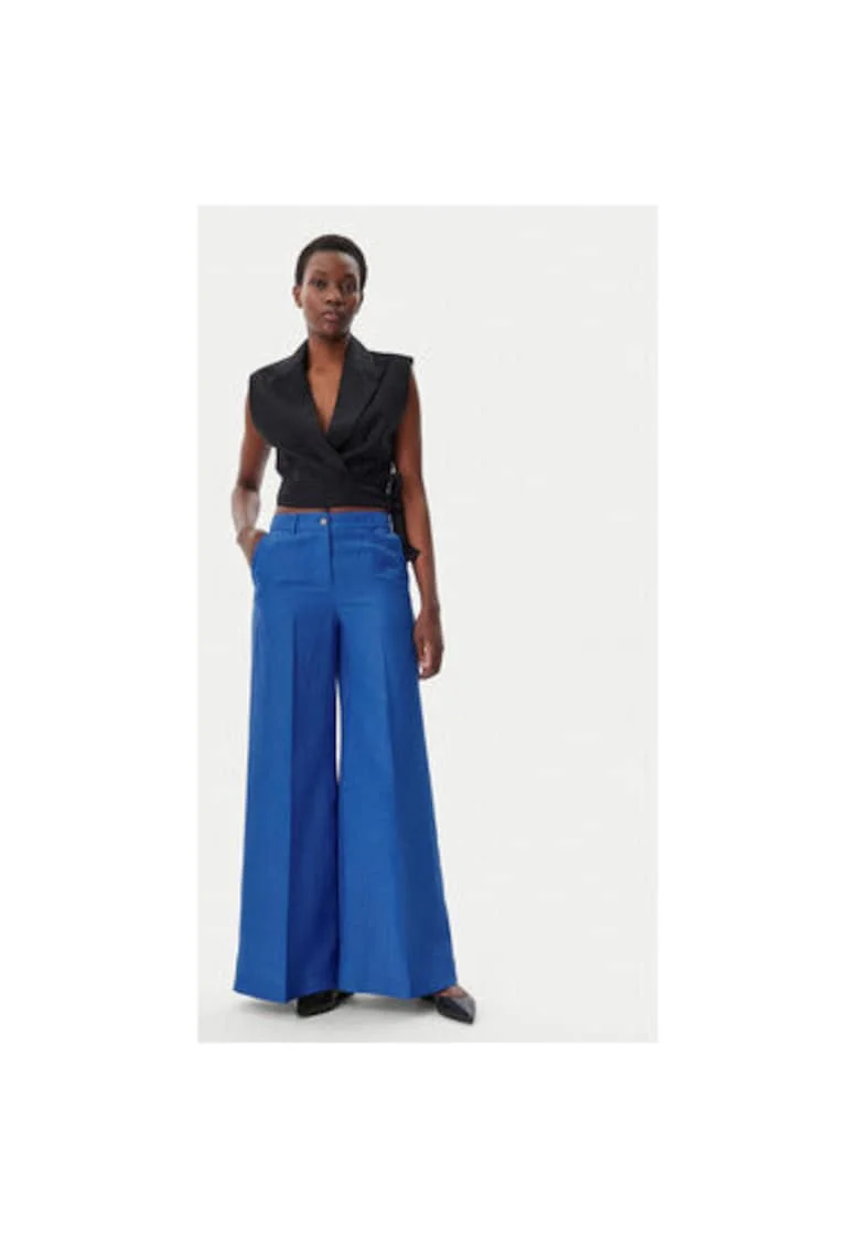 Pantaloni Dama,  305299024, In, Poliester, Albastru, Albastru