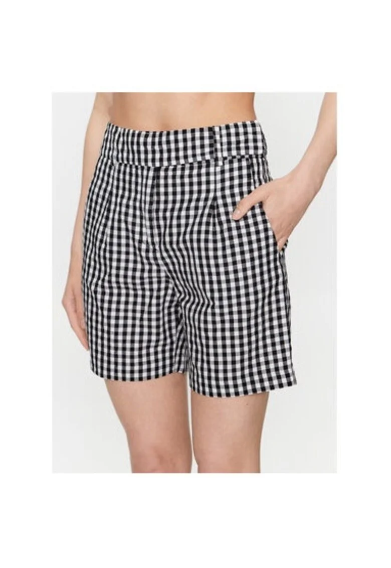Pantaloni dama,  302121489, Bumbac/In, Negru, Negru