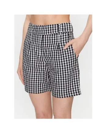 Pantaloni dama,  302121489, Bumbac/In, Negru, Negru