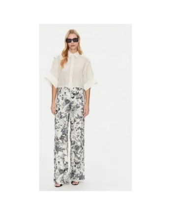 Pantaloni dama,  305172365, Viscoza, Negru, Negru