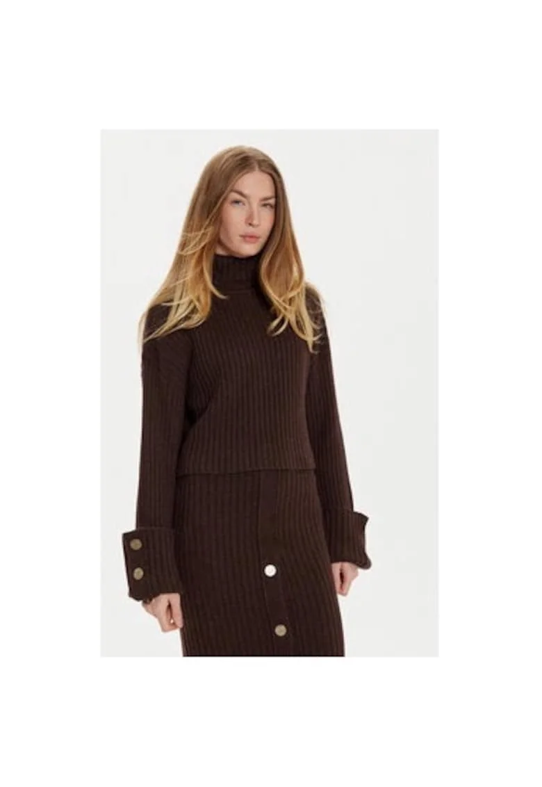 Bluza dama,  304982668, Poliester/Lana, Maro, Maro