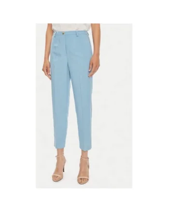 Pantaloni dama,  304549557, Viscoza/In, Albastru, Albastru