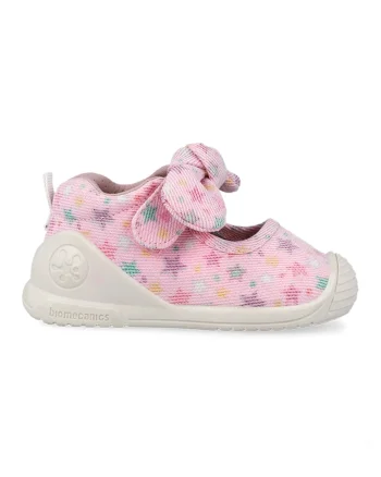 Pantofi din material textil cu imprimeu stele, Albastru pastel/Roz pastel/Bej deschis