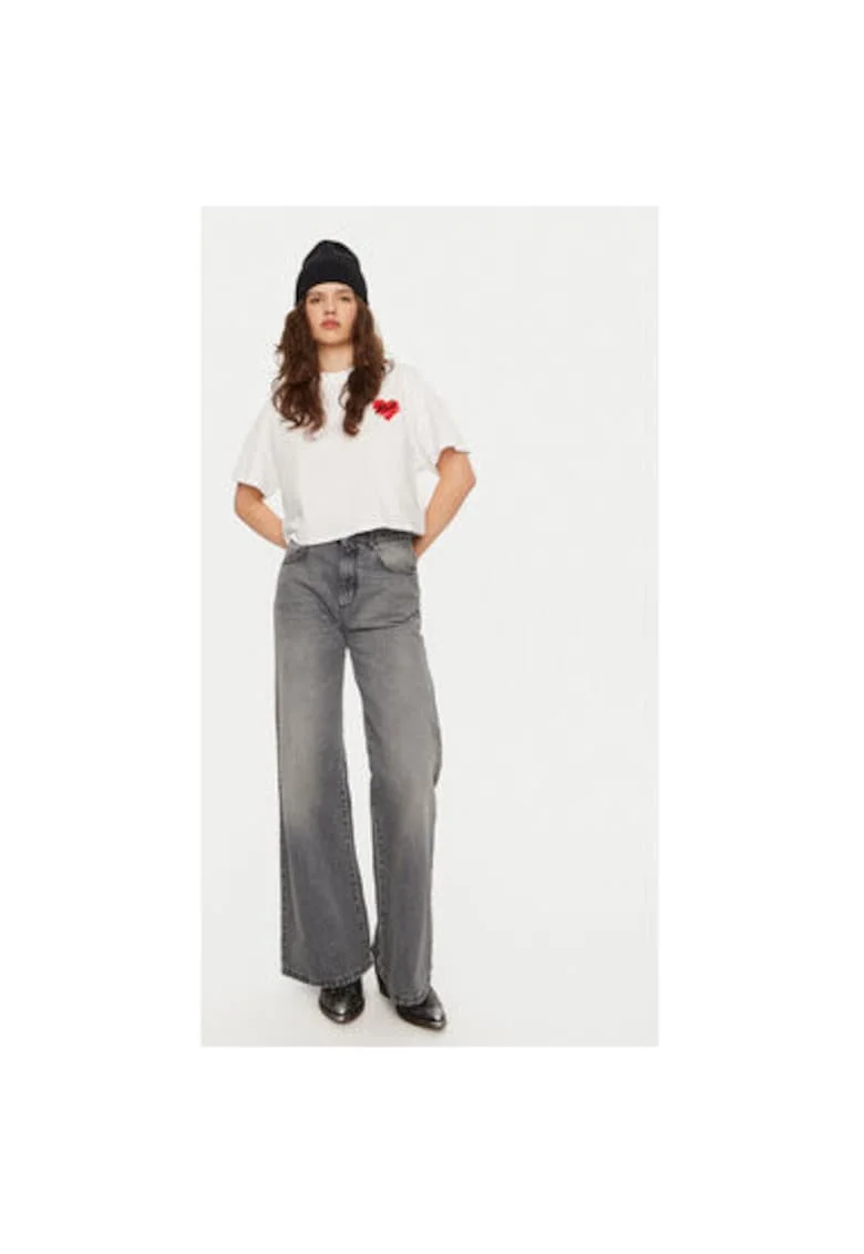 Tricou dama,  304579356, Bumbac organic, 2XL INTL, Alb