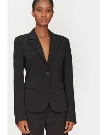 Sacou dama,  304580796, Poliester/Viscoza, Negru, Negru