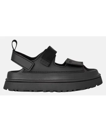 Sandale flatform cu benzi velcro GoldenGlow