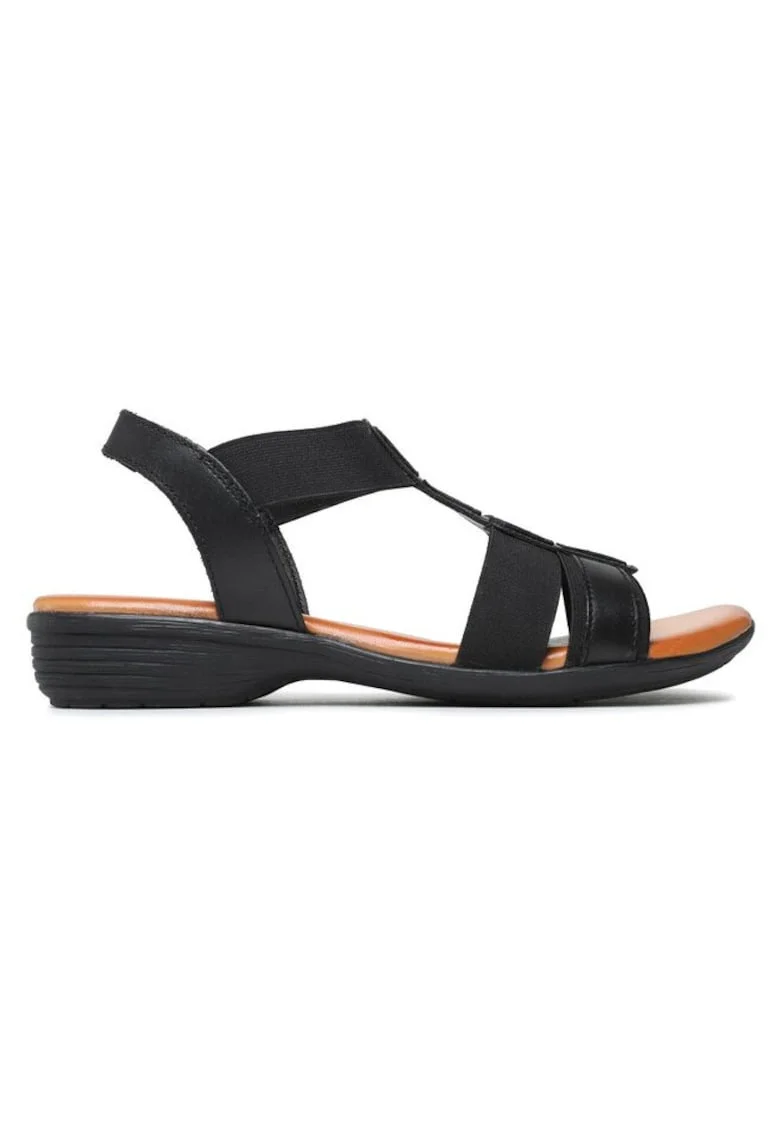 Sandale dama, 03951,  Piele naturala, Negru, Negru