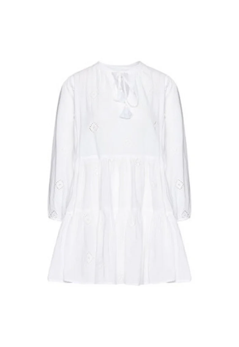 Rochie dama,  208277617, Bumbac, Alb, Alb