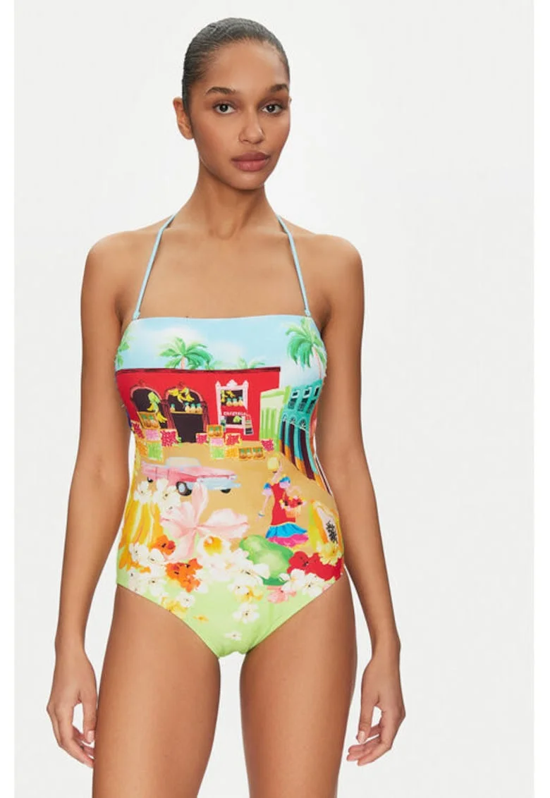 Costum de baie dama,  305002198, Nylon/Elastan, Multicolor, Multicolor