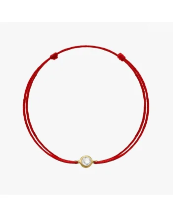 Bratara snur din argint Birthstone May - Onix Verde