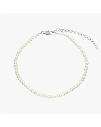 Bratara de picior din argint Finesse - Perle Naturale