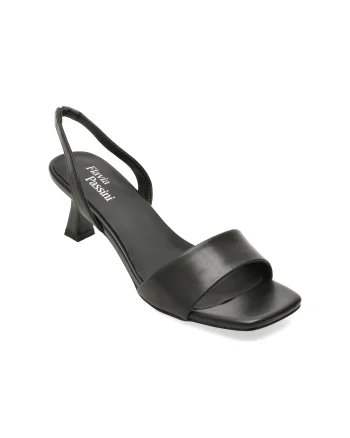 Sandale elegante FLAVIA PASSINI negre, Q4129, din piele naturala