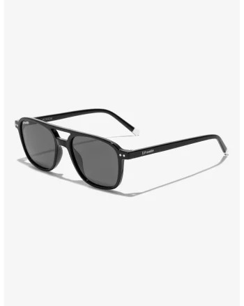 Ochelari de soare aviator unisex cu lentile polarizate, Negru