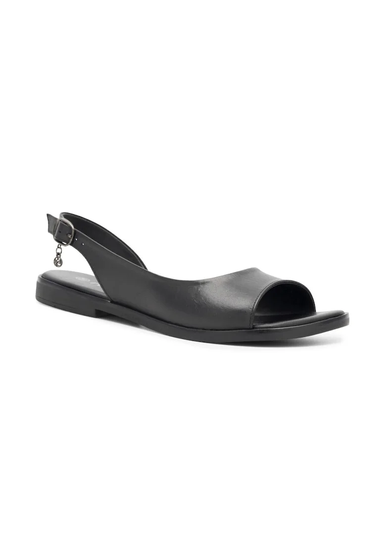 Sandale dama,  376712, Piele naturala, Negru