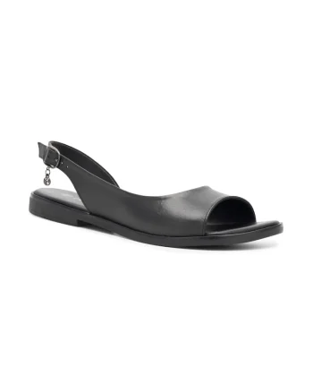 Sandale dama,  376712, Piele naturala, Negru