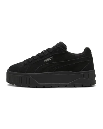 Pantofi sport flatform de piele intoarsa Karmen II, Negru