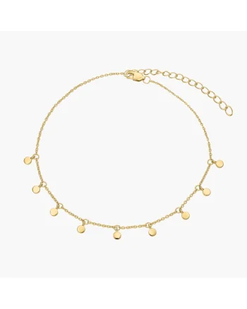 Bratara de picior din argint Golden Allegra