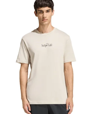 Tricou din bumbac cu imprimeu pe partea din spate, Negru/Bej/Roz