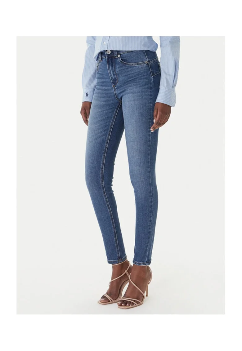 Blugi dama,  slim fit, bleumarin, bumbac/poliester/elastan