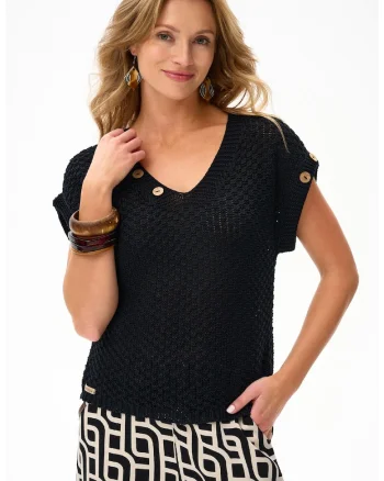 Tricou tricotat cu decolteu in v Lusi