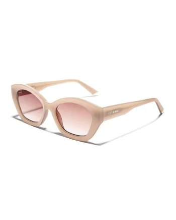 Ochelari de soare butterfly cu rama groasa, Bej deschis