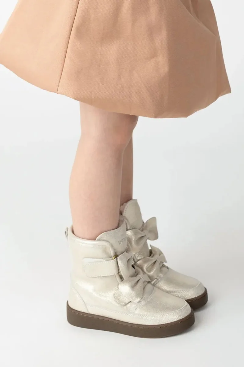 Donsje ghete de iarnă pentru copii din piele Isa Exclusive Boots