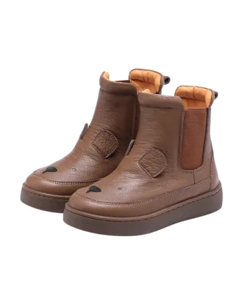 Donsje ghete de iarnă pentru copii din piele Thuru Classic Boots Bear