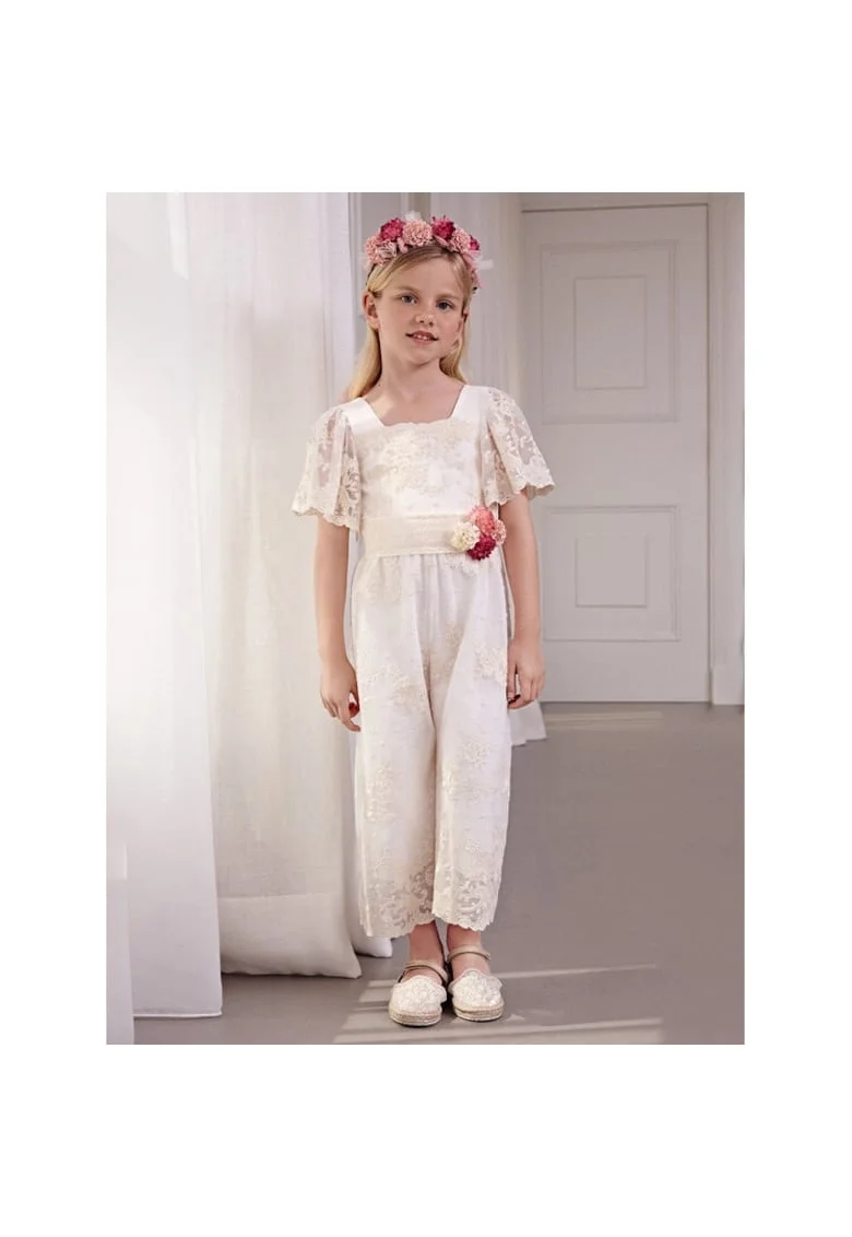 Rochie fete,  35012, Bumbac/Poliester, Ecru