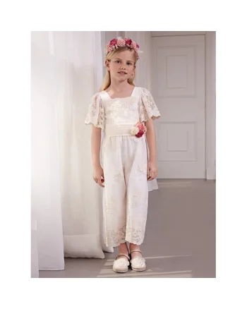 Rochie fete,  35012, Bumbac/Poliester, Ecru