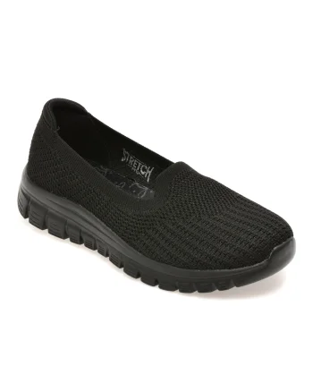 Pantofi sport SKECHERS negri, 100962, din material textil