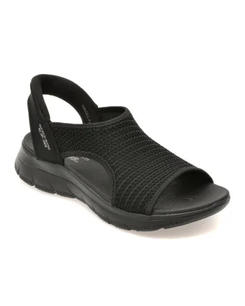 Sandale SKECHERS negre, 119519, din material textil