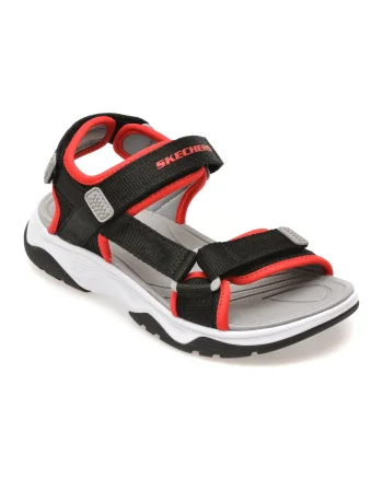 Sandale SKECHERS negre, 407013L, din material textil