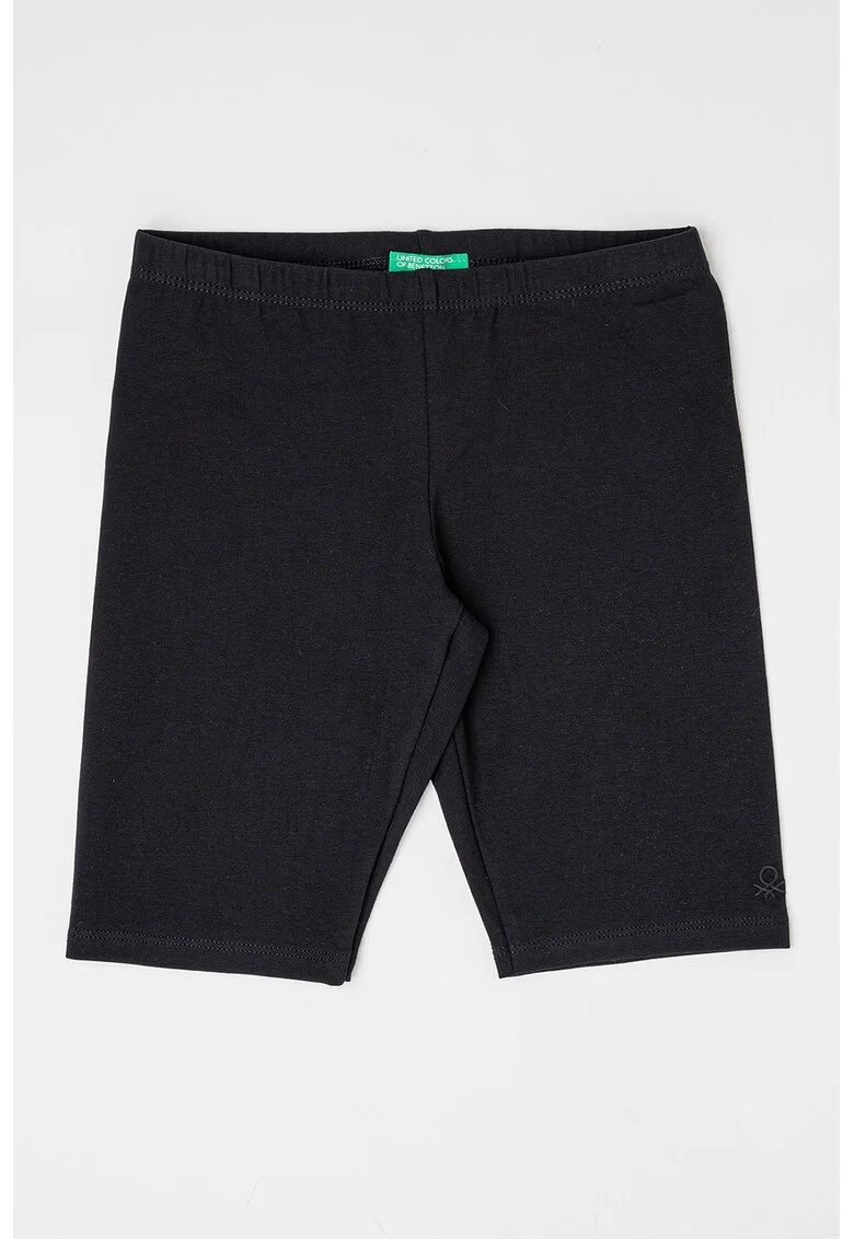 Colanti scurti cu talie elastica, Negru