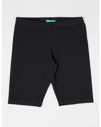 Colanti scurti cu talie elastica, Negru