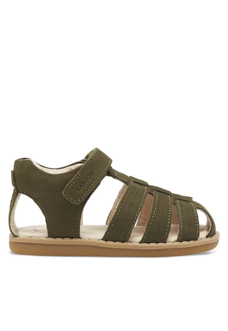 Pantofi copii,  590558847669621, Piele naturala/Piele nabuc, Kaki