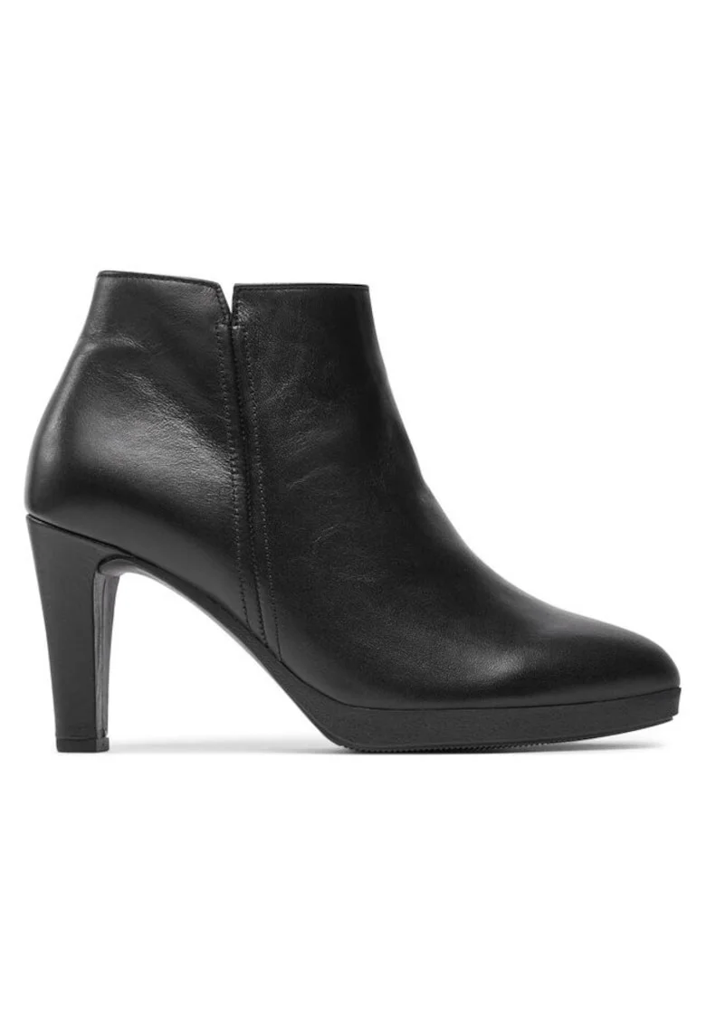 Ghete dama  304339011, Piele naturala, Negru