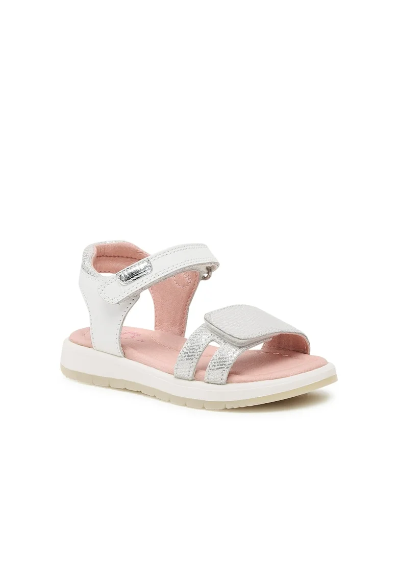 Sandale copii,  302664207, Piele naturala, Alb, Alb