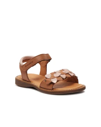 Sandale copii,  887988, Piele naturala, Maro