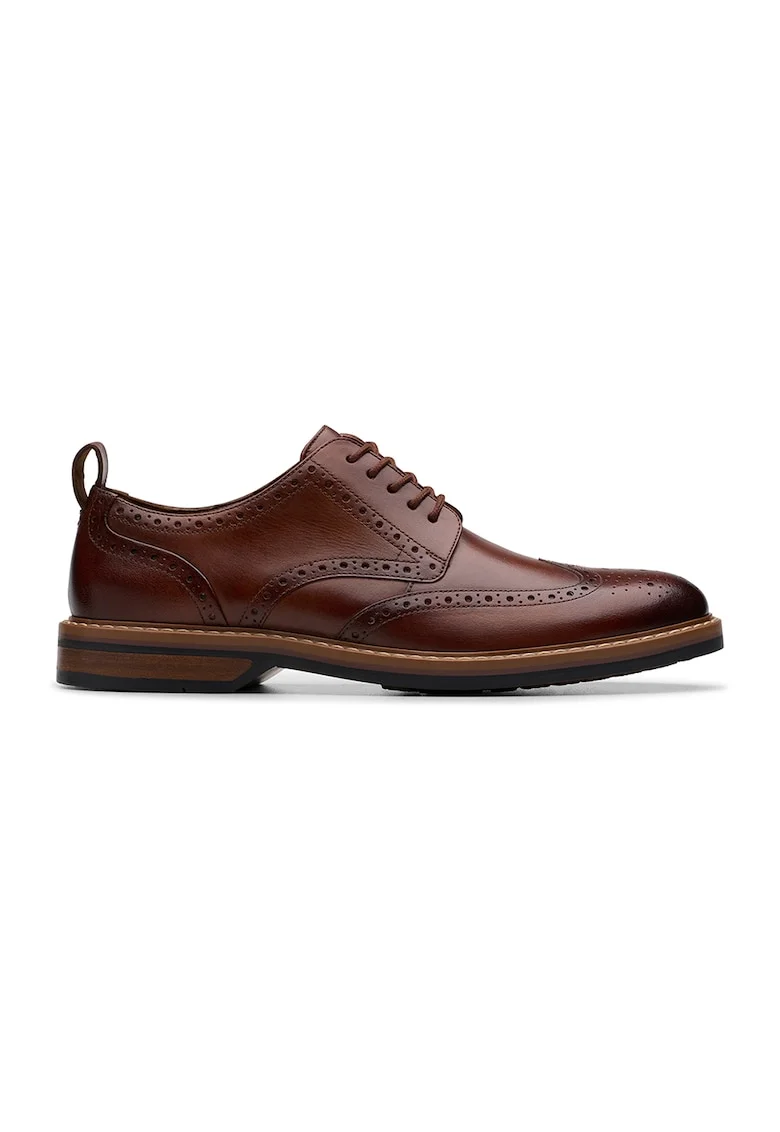 Pantofi brogue de piele Aldwin Limit, Maro cognac