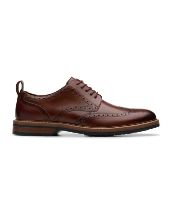 Pantofi brogue de piele Aldwin Limit, Maro cognac