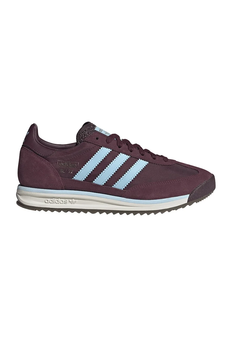 Pantofi sport SL 72 RS de piele intoarsa cu insertii din material textil, Visiniu/Albastru