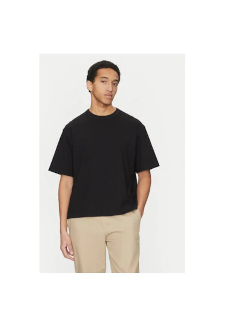 Tricou barbati,  304781018, Bumbac, Negru, Negru