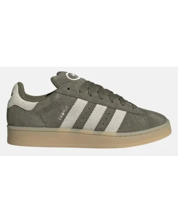 Pantofi sport cu sireturi, din piele intoarsa Campus 00s, Verde masliniu inchis