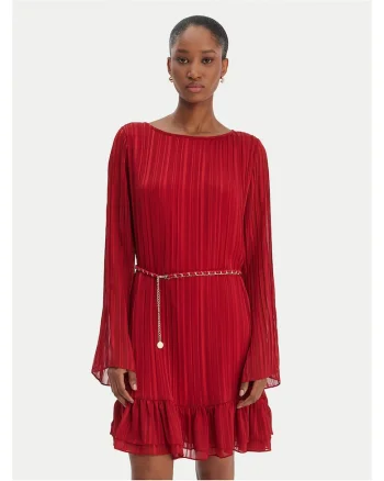 Rochie casual,  poliester, rosie