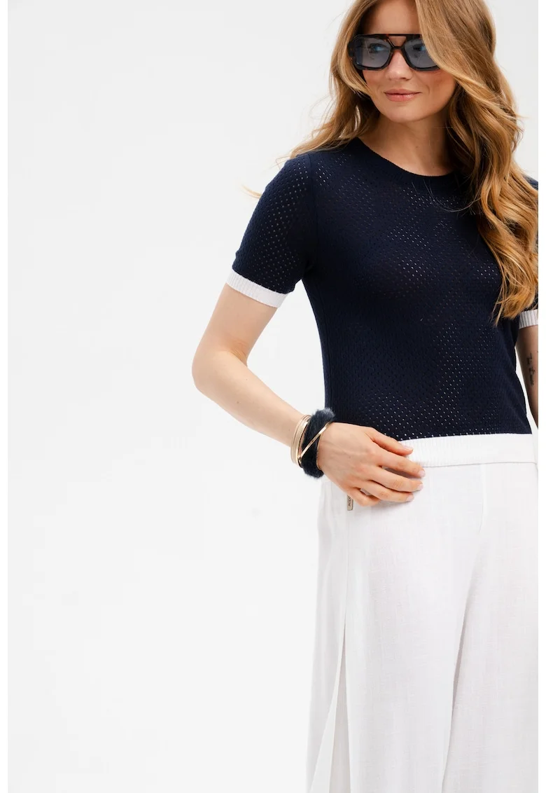 Tricou Motia cu design perforat