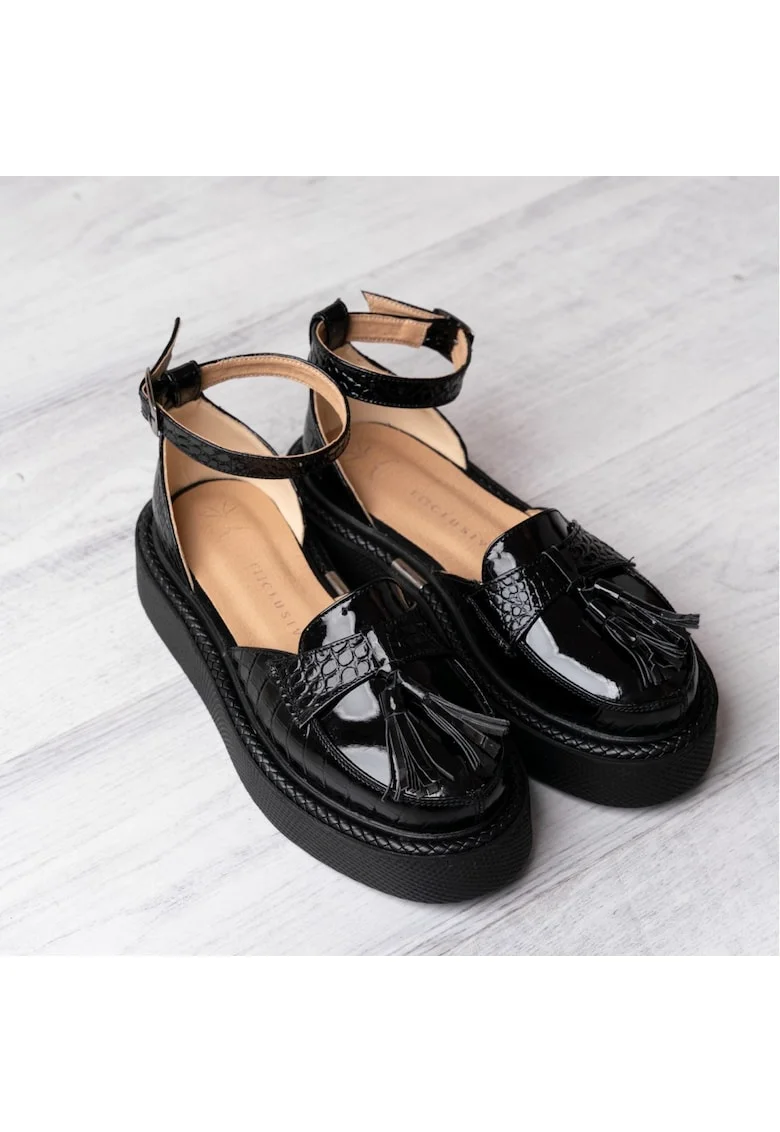 Pantofi din piele intoarsa Augustino, Negru, Negru